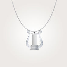 David's Harp - 925 sterling silver pendant