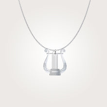 David's Harp - 925 sterling silver pendant