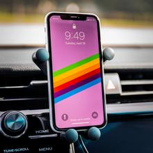 Wireless car phone charger - David Star and Shalom in Hebrew design