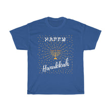 Happy Hanukkah - Front only design - Unisex Heavy Cotton Tee
