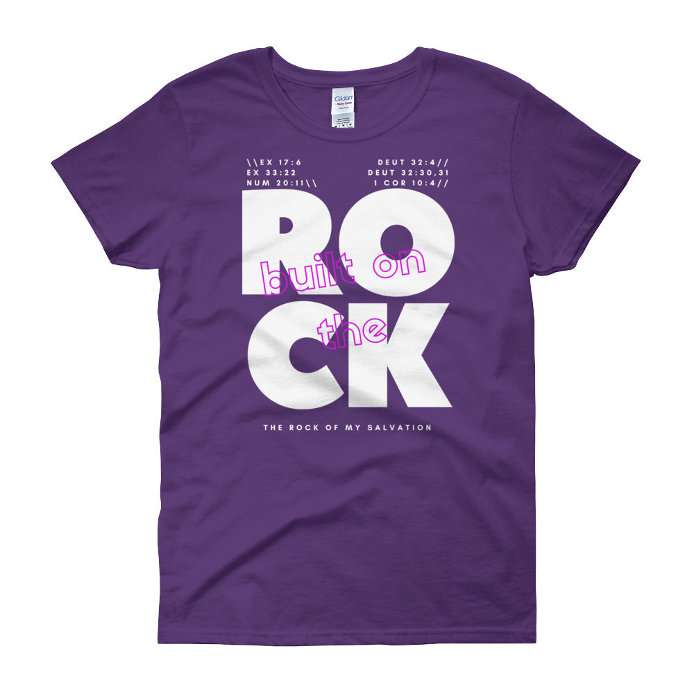 Built on The Rock - Women's short sleeve t-shirt
