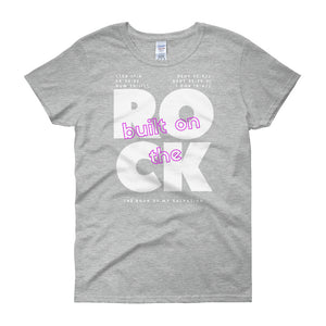 Built on The Rock - Women's short sleeve t-shirt